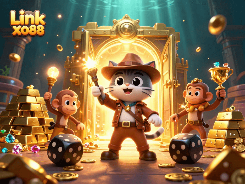 Experience thrilling wins with Link xo88 in a vibrant 3D casino adventure.