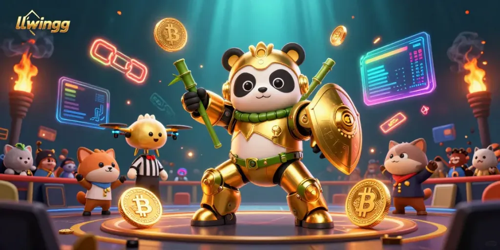 Engage in thrilling gameplay with llwingg’s dynamic gaming arena featuring vibrant 3D characters.