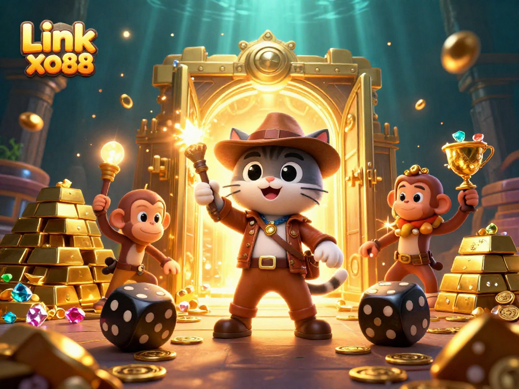 Experience thrilling wins with Link xo88 in a vibrant 3D casino adventure.
